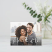 Voeg je trouwfoto toe Bewaar de datum Uitnodiging Briefkaart (Staand voorkant)