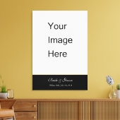 Voeg je trouwfotocanvas toe. canvas afdruk (Insitu (Woonkamer))