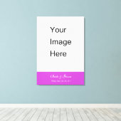 Voeg je trouwfotocanvas toe. canvas afdruk (Insitu (Houten vloer))