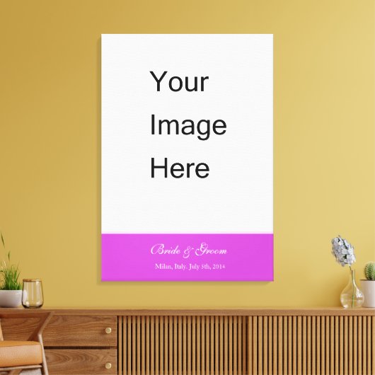 Voeg je trouwfotocanvas toe. canvas afdruk (Insitu (Woonkamer))