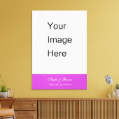 Voeg je trouwfotocanvas toe. canvas afdruk (Insitu (Woonkamer))