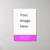 Voeg je trouwfotocanvas toe. canvas afdruk (Voorkant)