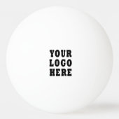 Voeg je website toe aan je professionele Logo Pingpongbal (Voorkant)