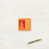 Voeg je wens toe Rode en gouden kerstboom Post-it® Notes (Op bureau)