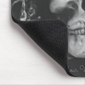 Voeg je woorden Dark Skull Mousepad toe Muismat (Hoek)