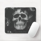 Voeg je woorden Dark Skull Mousepad toe Muismat (Met muis)