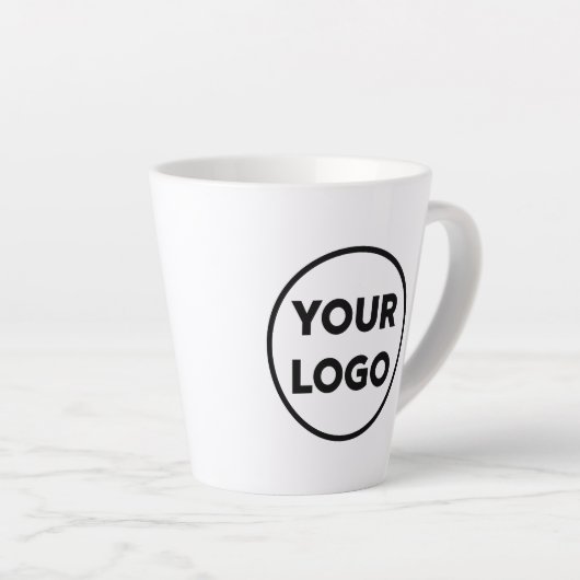 Voeg je zakelijke Logo-merk toe Latte Mok (Rechterhoek)