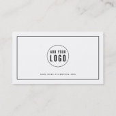 Voeg je zwarte rand aan je Logo toe Klantenkaartje (Achterkant)