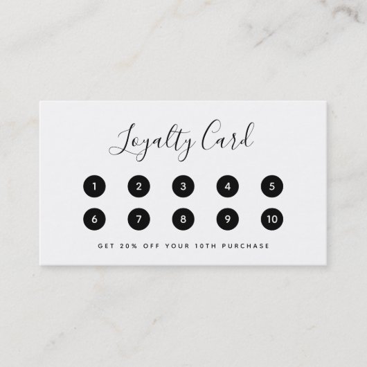 Voeg je zwarte rand aan je Logo toe Klantenkaartje (Voorkant)