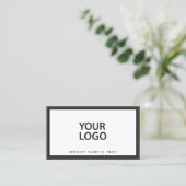 Voeg je zwarte rand aan je Logo toe Visitekaartje (Staand voorkant)