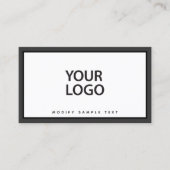 Voeg je zwarte rand aan je Logo toe Visitekaartje (Voorkant)