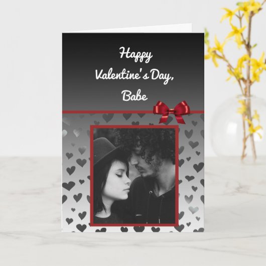 Voeg jouw foto toe aan deze Valentijnskaart Kaart (Gele Bloem)