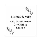 Voeg jouw naam adres toe Stad Staat post custom si Rubberstempel (Afrduk)