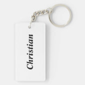 Voeg Jouw naam Americas Rifle en American Flag Key Sleutelhanger (achterkant)