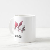 Voeg Jouw naam Artistic Piano Book Sketches toe Koffiemok (Voorkant links)