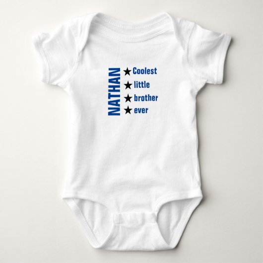 Voeg Jouw naam Baby Jersey Bodysuit toe (Voorkant)