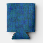 Voeg Jouw naam Blauw Groen Abstract Ontwerp toe Blikjeskoeler (Voorkant)