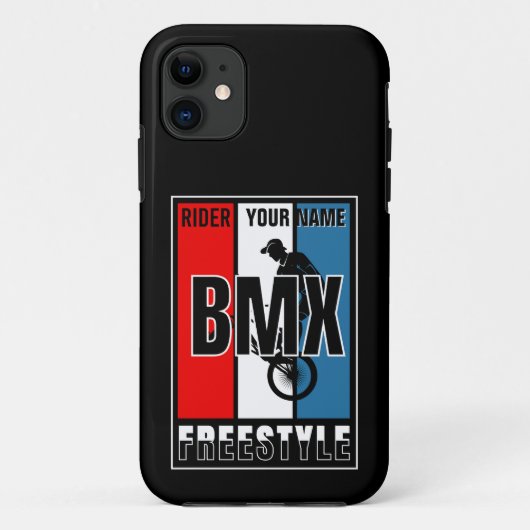 Voeg Jouw naam BMX Freestyle Rider toe Case-Mate iPhone Case (Achterkant)