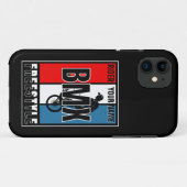 Voeg Jouw naam BMX Freestyle Rider toe Case-Mate iPhone Case (Achterkant (horizontaal))