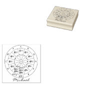 Voeg Jouw naam Circle of Fifths toe voor muziek op Rubberstempel (Gestempeld)
