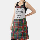 Voeg Jouw naam Clan MacCulloch Tartan Patroon toe Schort (Insitu)