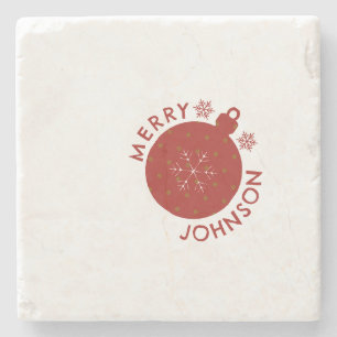 Voeg Jouw naam Custom Text Holiday Stone Onderzett Stenen Onderzetter