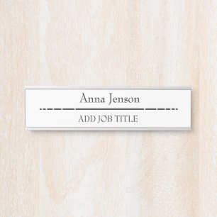 Voeg jouw naam en baantitel aan dit Bedrijfs toe Deurbordje