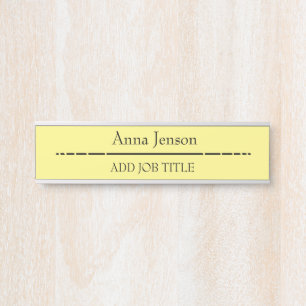 Voeg jouw naam en baantitel aan dit Bedrijfs toe Deurbordje