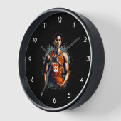 Voeg Jouw naam en Nummer basketballer Custom (Hoek)