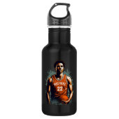 Voeg Jouw naam en Nummer basketballer Custom Waterfles (Voorkant)