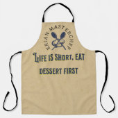 Voeg jouw naam Funny gezegde Rustic masterchef Dad Schort (Voorkant)