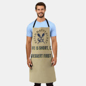 Voeg jouw naam Funny gezegde Rustic masterchef Dad Schort (Gedragen)