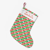 Voeg Jouw naam Holiday Crayons toe Kleine Kerstsok (Voorkant (Hangend))