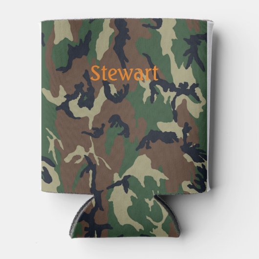 Voeg Jouw naam Hunters Camo toe Blikjeskoeler (Voorkant)