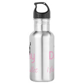 Voeg Jouw naam I Love Ballet Silhouette toe Waterfles (Achterkant)