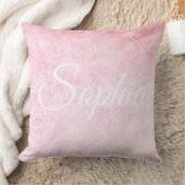 Voeg jouw naam lichte roze streektextuur toe kussen (Deken)