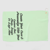 Voeg Jouw naam, Logo of ontwerp toe, aangepaste ge Golfhanddoek (Horizontaal)