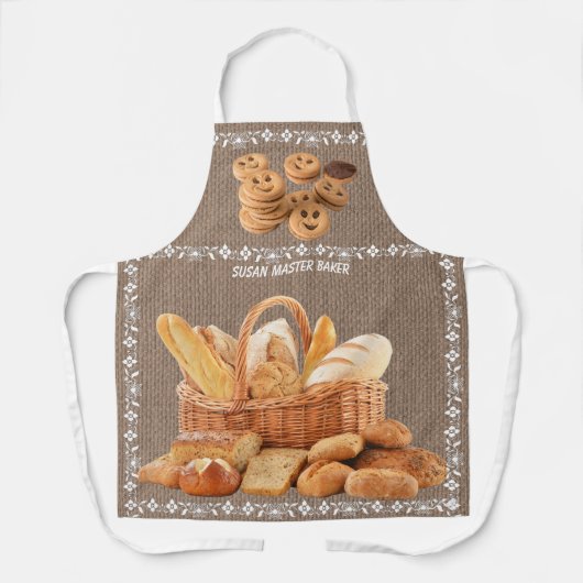 VOEG JOUW NAAM-MASTER BAKER All-Over Print Apron T Schort (Voorkant)