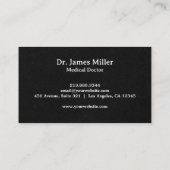 Voeg Jouw naam Medical Caduceus Symbol zwart wit t Visitekaartje (Achterkant)