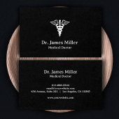 Voeg Jouw naam Medical Caduceus Symbol zwart wit t Visitekaartje