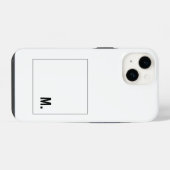 Voeg Jouw naam Modern Minimalist toe iPhone Hoesje (Achterkant horizontaal)
