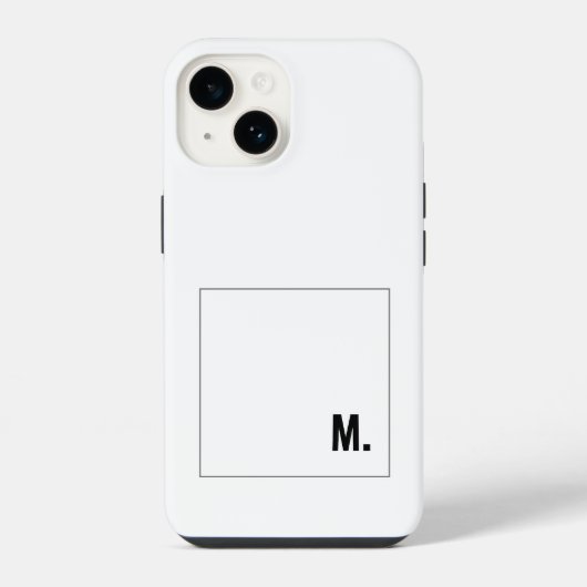 Voeg Jouw naam Modern Minimalist toe iPhone Hoesje (Achterkant)
