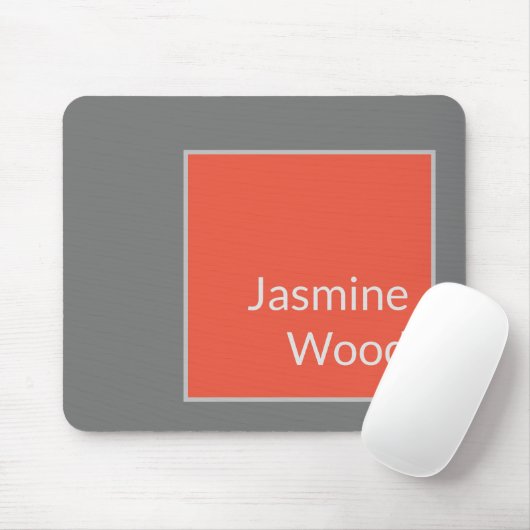 Voeg Jouw naam Modern Minimalistische Klein toe Muismat (Met muis)