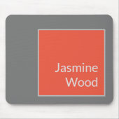 Voeg Jouw naam Modern Minimalistische Klein toe Muismat (Voorkant)