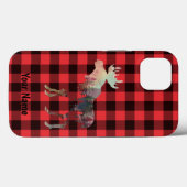 Voeg Jouw naam, Moose, Red Buffalo de Geval van de Case-Mate iPhone Case (Achterkant (horizontaal))