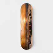 Voeg Jouw naam of bericht toe - Beach Sunset Persoonlijk Skateboard (Voorkant)