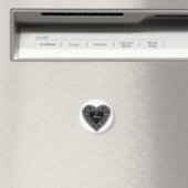 Voeg Jouw naam of Initialen  Kant Hart Magneet (Insitu (Vaatwasser))