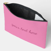 Voeg Jouw naam of tekst toe Roze Elegant Typograph Etui (Open)