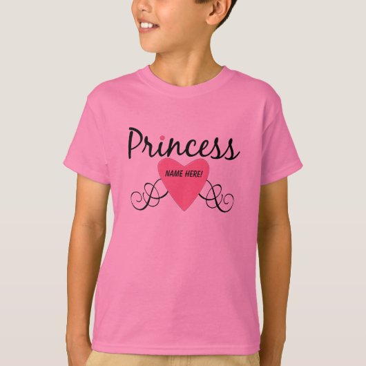 Voeg Jouw naam Princess T-shirt toe (Voorkant)