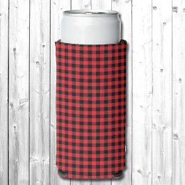 Voeg Jouw naam Red Black Buffalo Pset toe Seltzer Blikjeskoeler